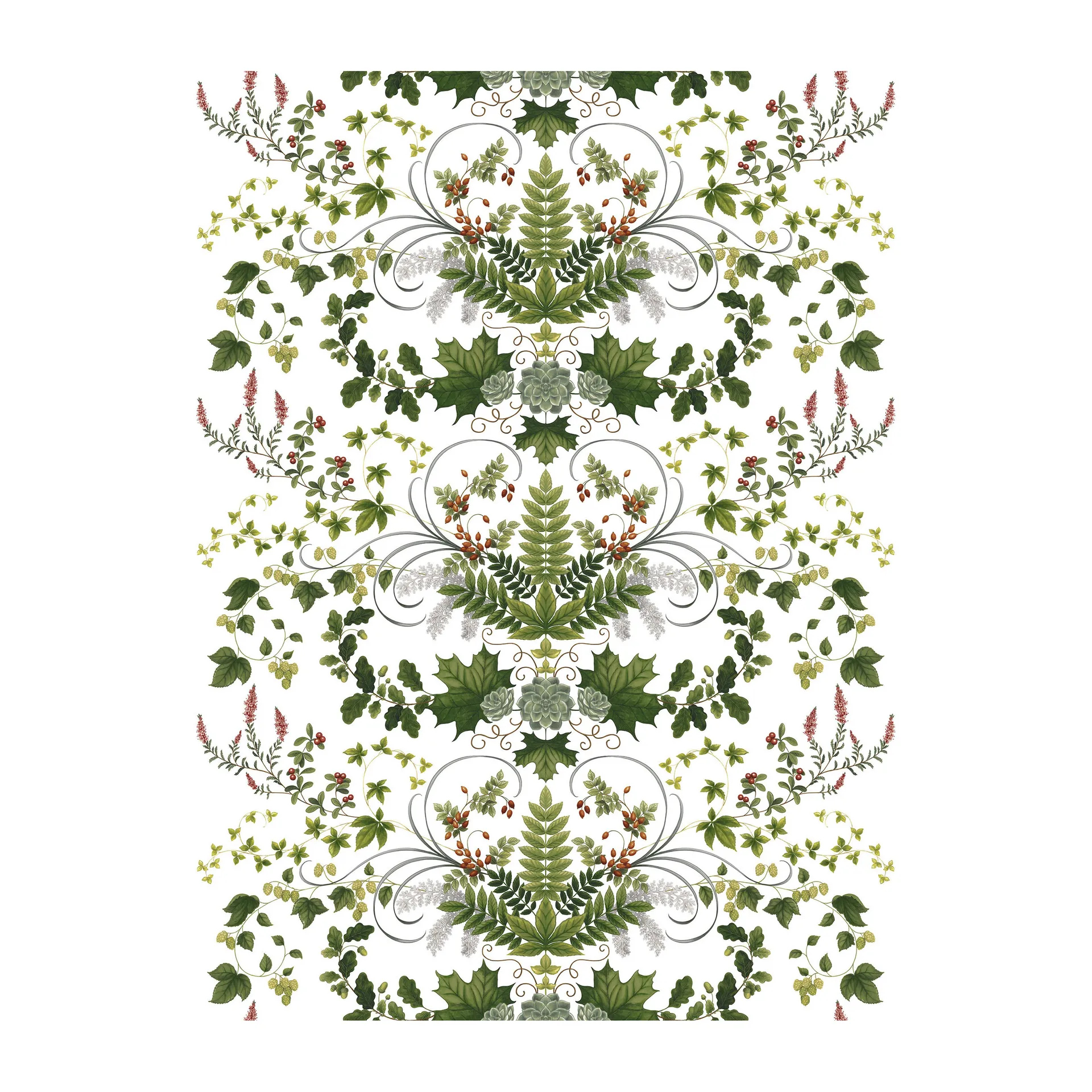 Lövsång ファブリック, Green Arvidssons Textil | アルビットソン