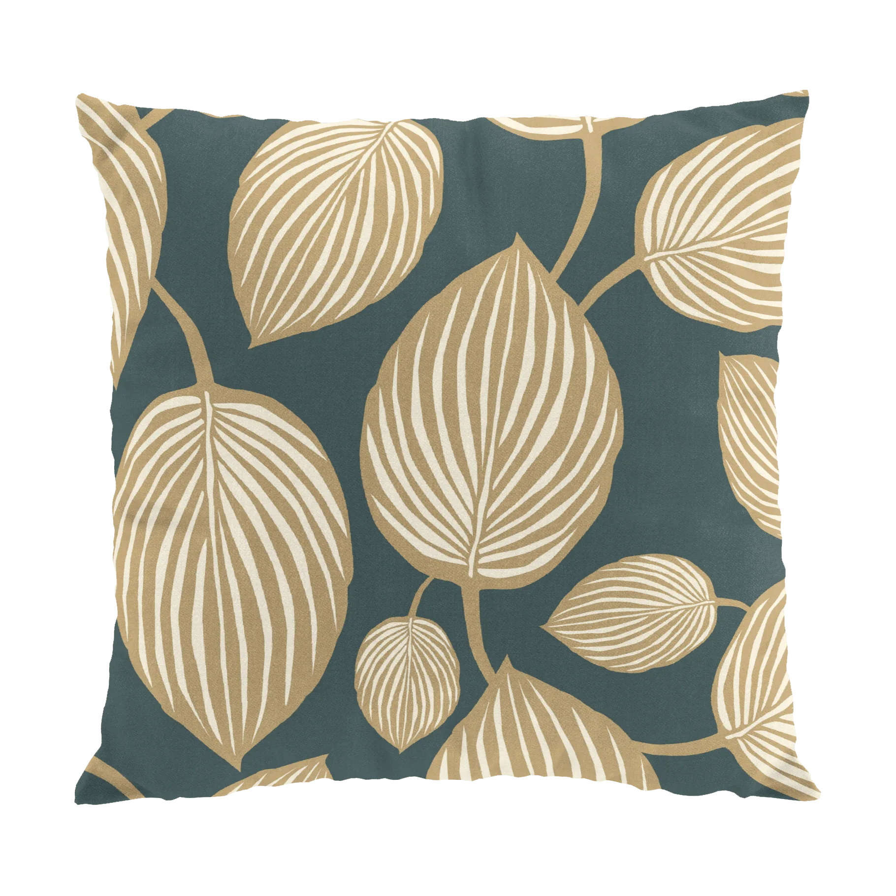 Lyckans blad クッションカバー 45x45 cm, Turquoise Arvidssons Textil | アルビットソン