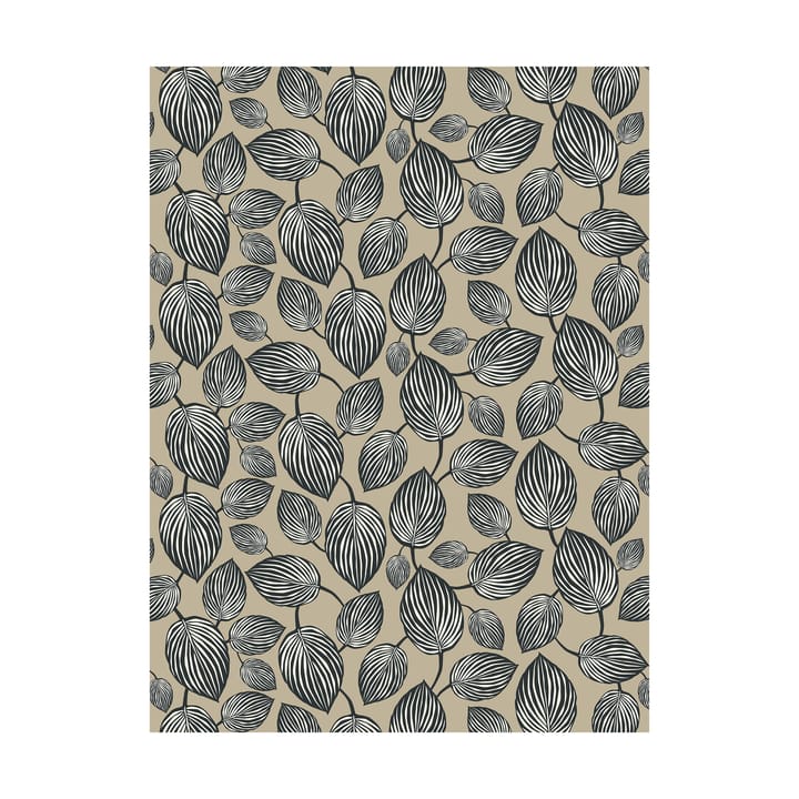 Lyckans blad オイルクロス - Grey - Arvidssons Textil | アルビットソン