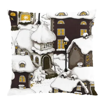 Lyckeby ピローケース 43x43 cm - Brown - Arvidssons Textil | アルビットソン