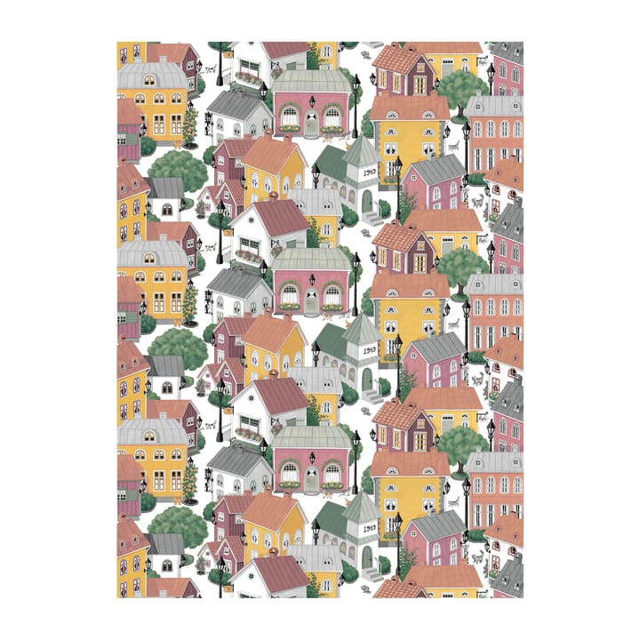 Lyckeby blommar ファブリック - Pink - Arvidssons Textil | アルビットソン