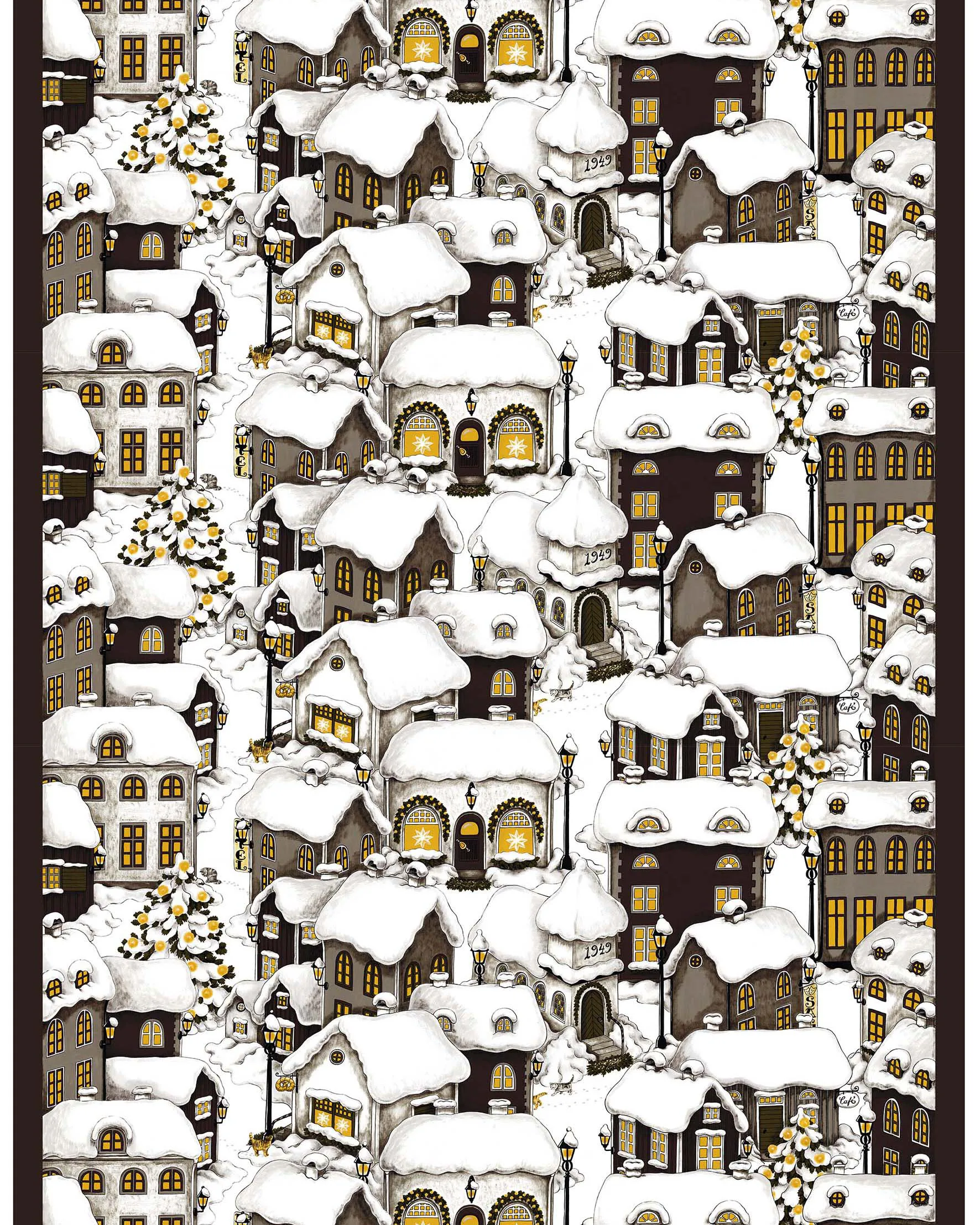 Lyckeby オイルクロス, Brown Arvidssons Textil | アルビットソン