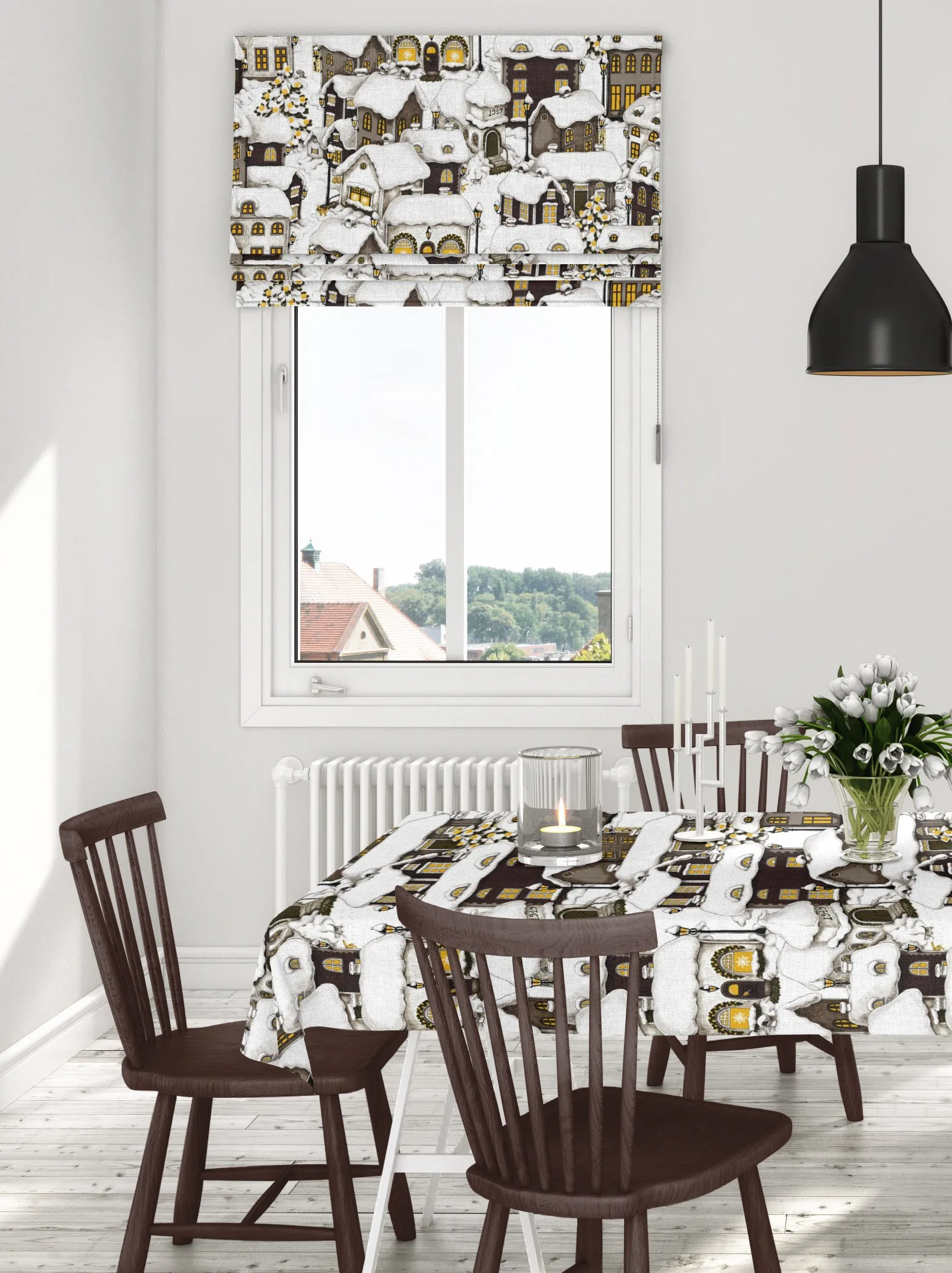 Lyckeby オイルクロス, Brown Arvidssons Textil | アルビットソン