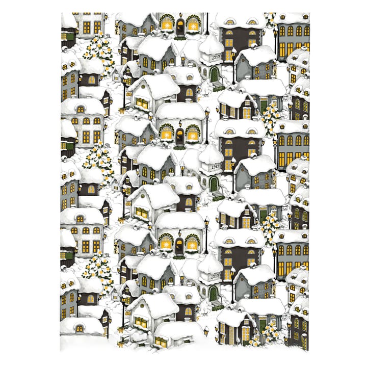 Lyckeby クリスマス ファブリック - Grey-white - Arvidssons Textil | アルビットソン