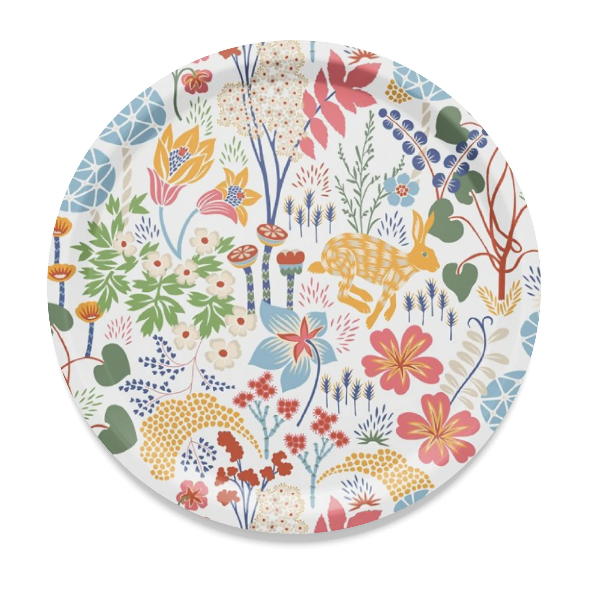 Lyckeflykt トレイ Ø38 cm, Multi Arvidssons Textil | アルビットソン