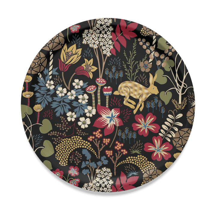 Lyckeflykt トレイ Ø38 cm - Red-brown - Arvidssons Textil | アルビットソン