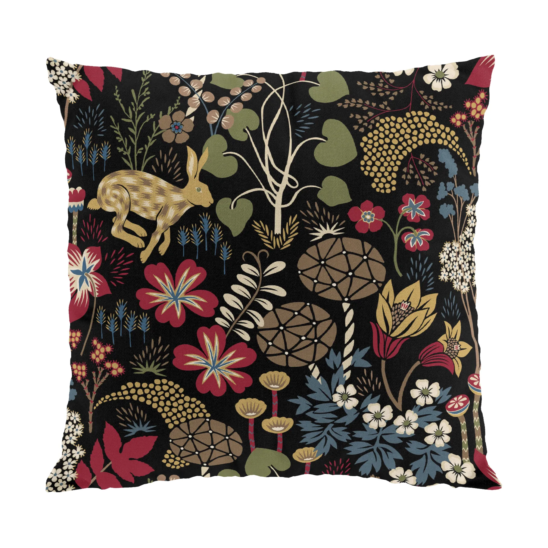 Lyckeflykt クッションカバー 47x47 cm, Red-brown Arvidssons Textil | アルビットソン