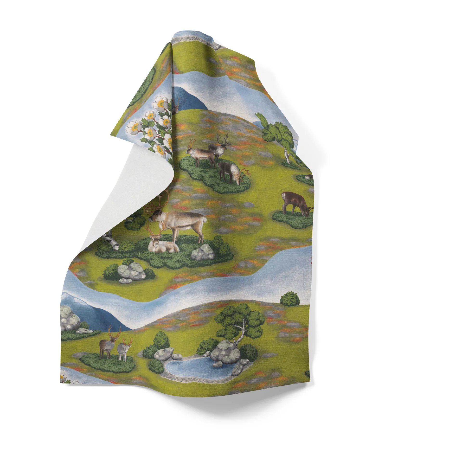 Renvandring キッチンタオル 65x85 cm, Green Arvidssons Textil | アルビットソン