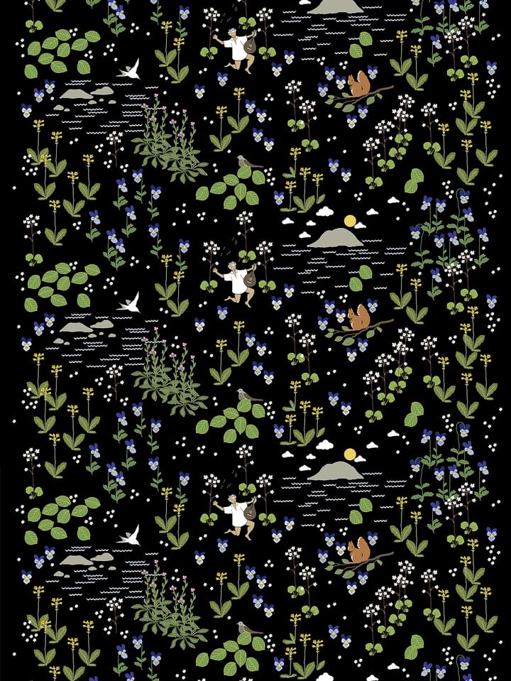 Rönnerdahl オイルクロス - Black-green - Arvidssons Textil | アルビットソン