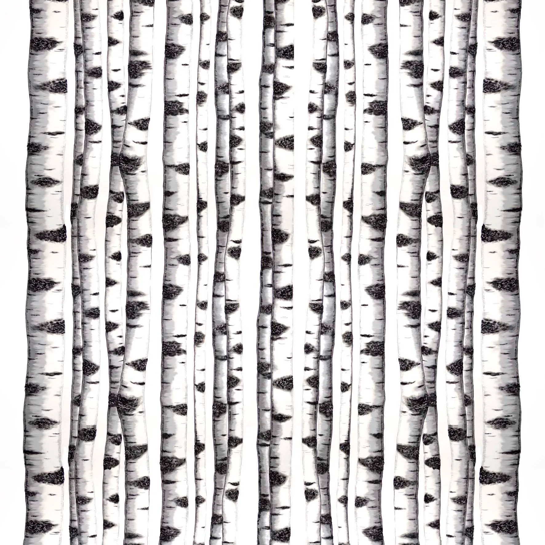 Skogsbryn ファブリック, grey Arvidssons Textil | アルビットソン