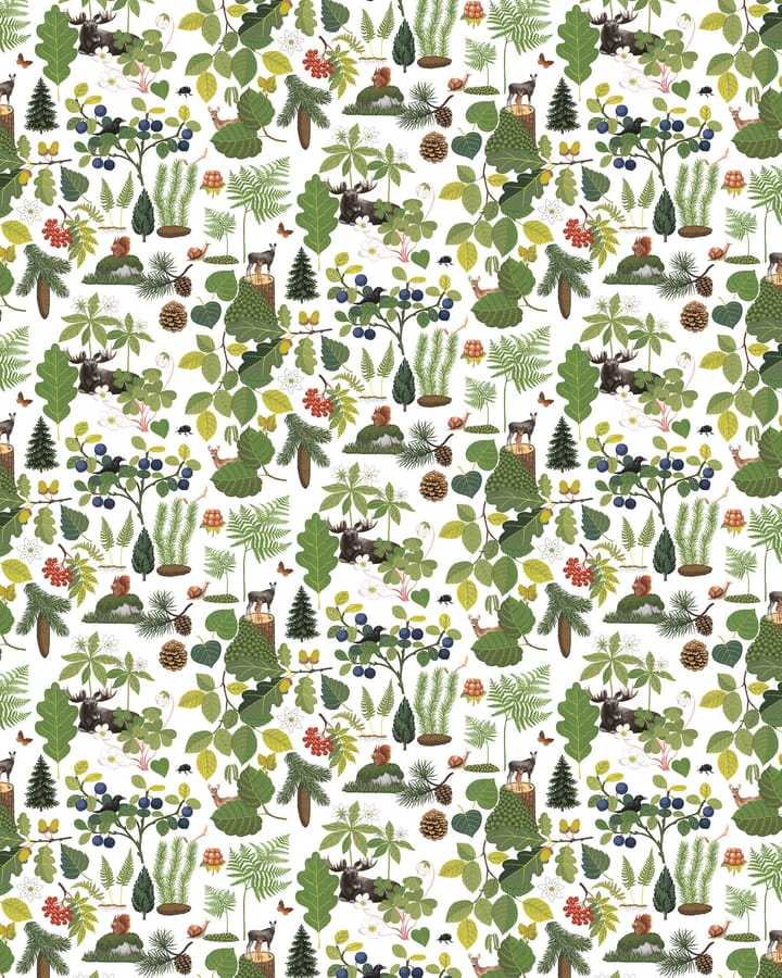 Skogsliv ファブリック - Green - Arvidssons Textil | アルビットソン