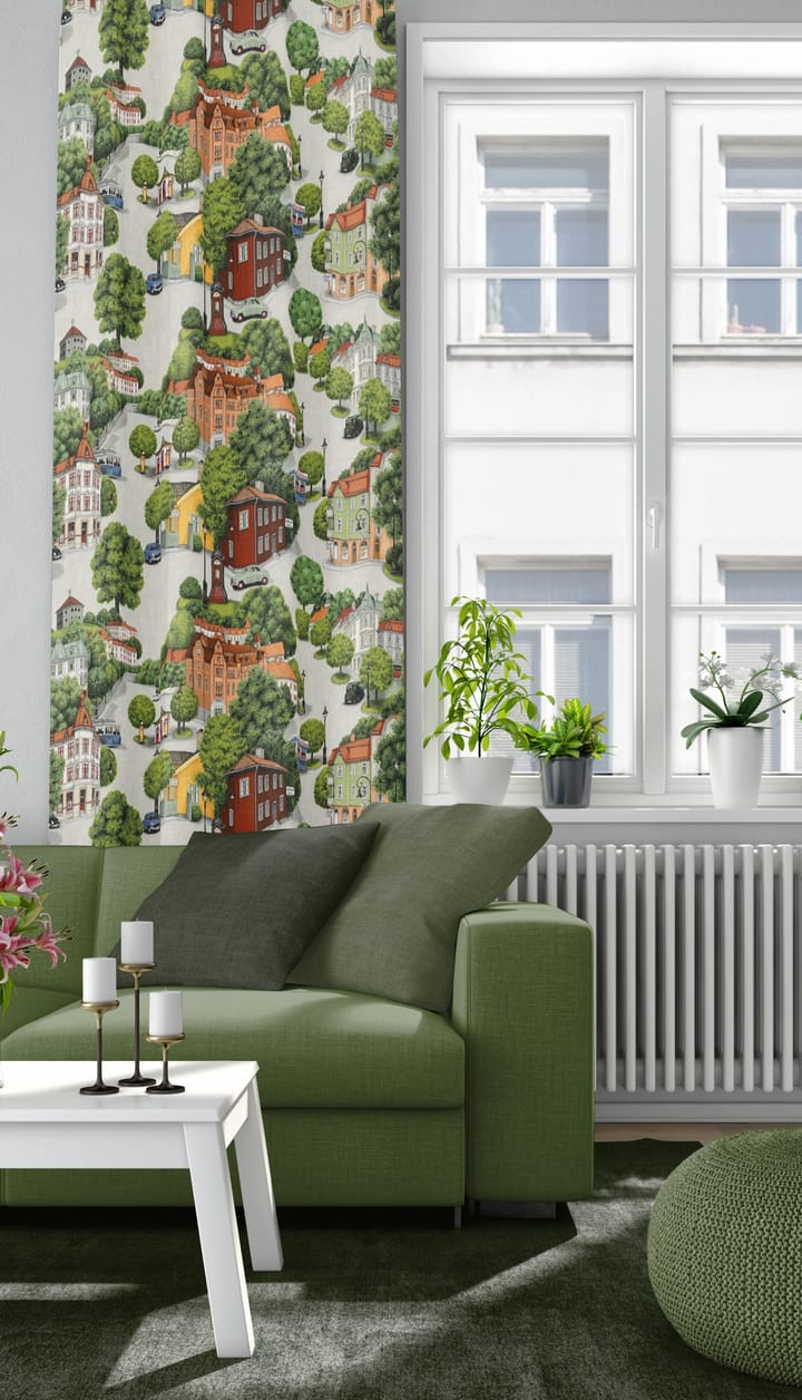 Sommarstad ファブリック - Green - Arvidssons Textil | アルビットソン