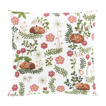 Sova räv ピローケース 47x47 cm - Green-pink - Arvidssons Textil | アルビットソン