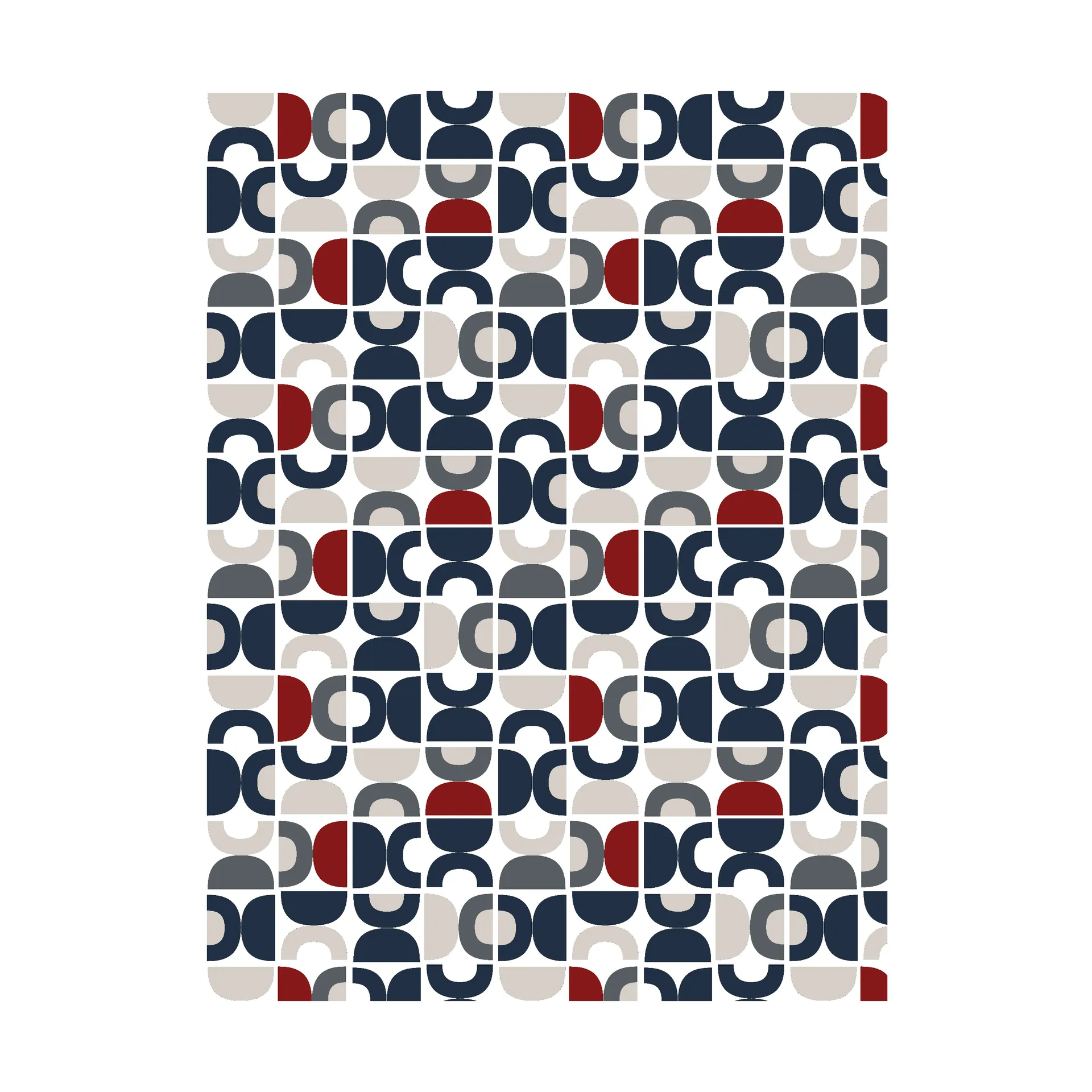 Spiral Dance ファブリック, Blue Arvidssons Textil | アルビットソン