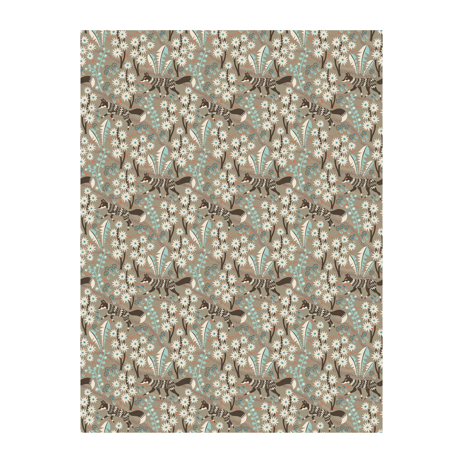 Stjärnspeja ファブリック, Brown Arvidssons Textil | アルビットソン