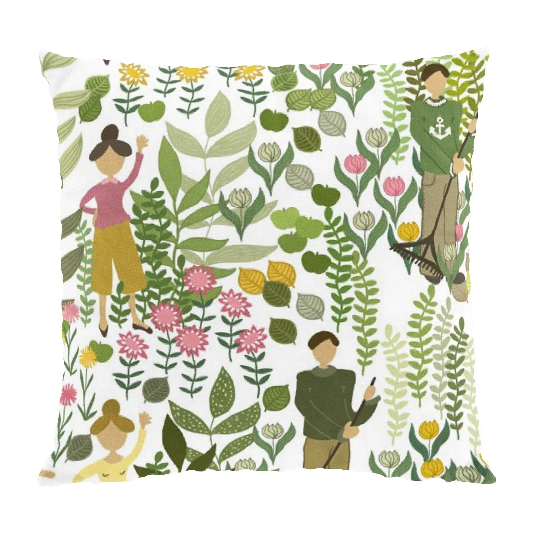 Trädgård クッションカバー 47x47 cm, Green Arvidssons Textil | アルビットソン