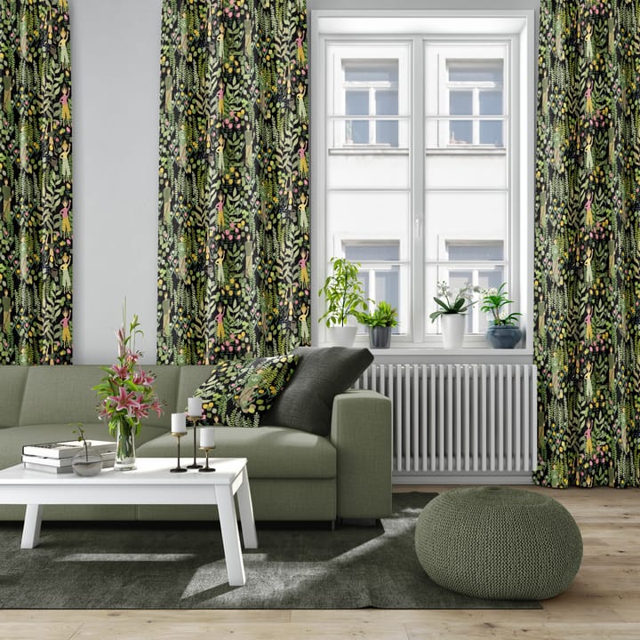 Trädgård ファブリック, Black-green Arvidssons Textil | アルビットソン