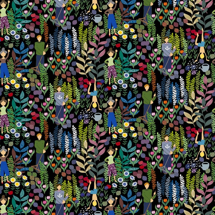 Trädgård ファブリック - black - Arvidssons Textil | アルビットソン