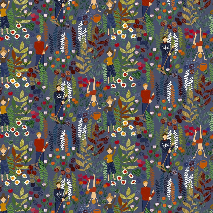 Trädgård ファブリック - blue - Arvidssons Textil | アルビットソン