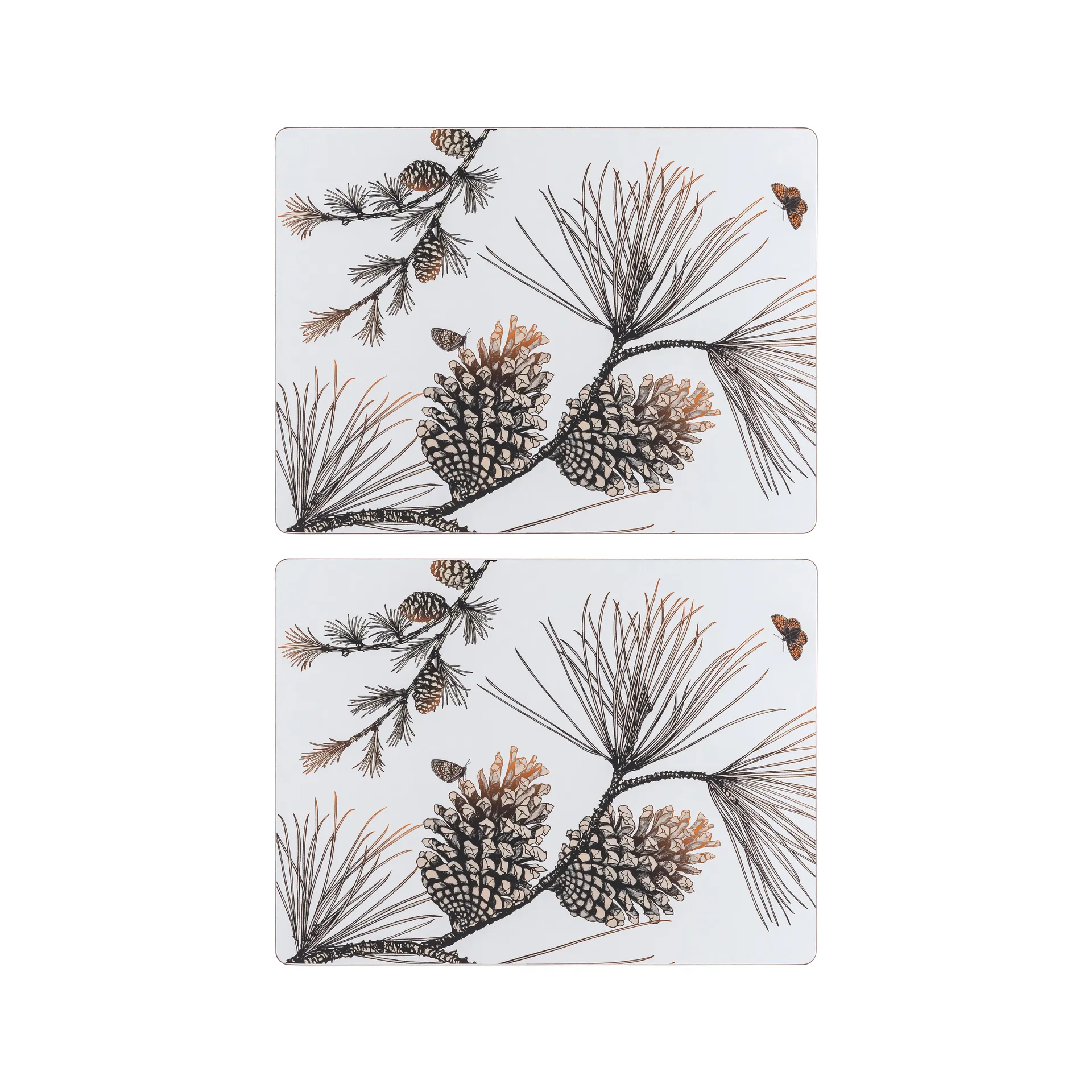 Pine Cone ランチョンマット 2パック, Cotton white Åry Home | オーリーホーム