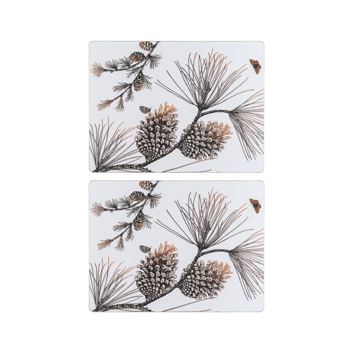 Pine Cone ランチョンマット 2パック - Cotton white - Åry Home | オーリーホーム