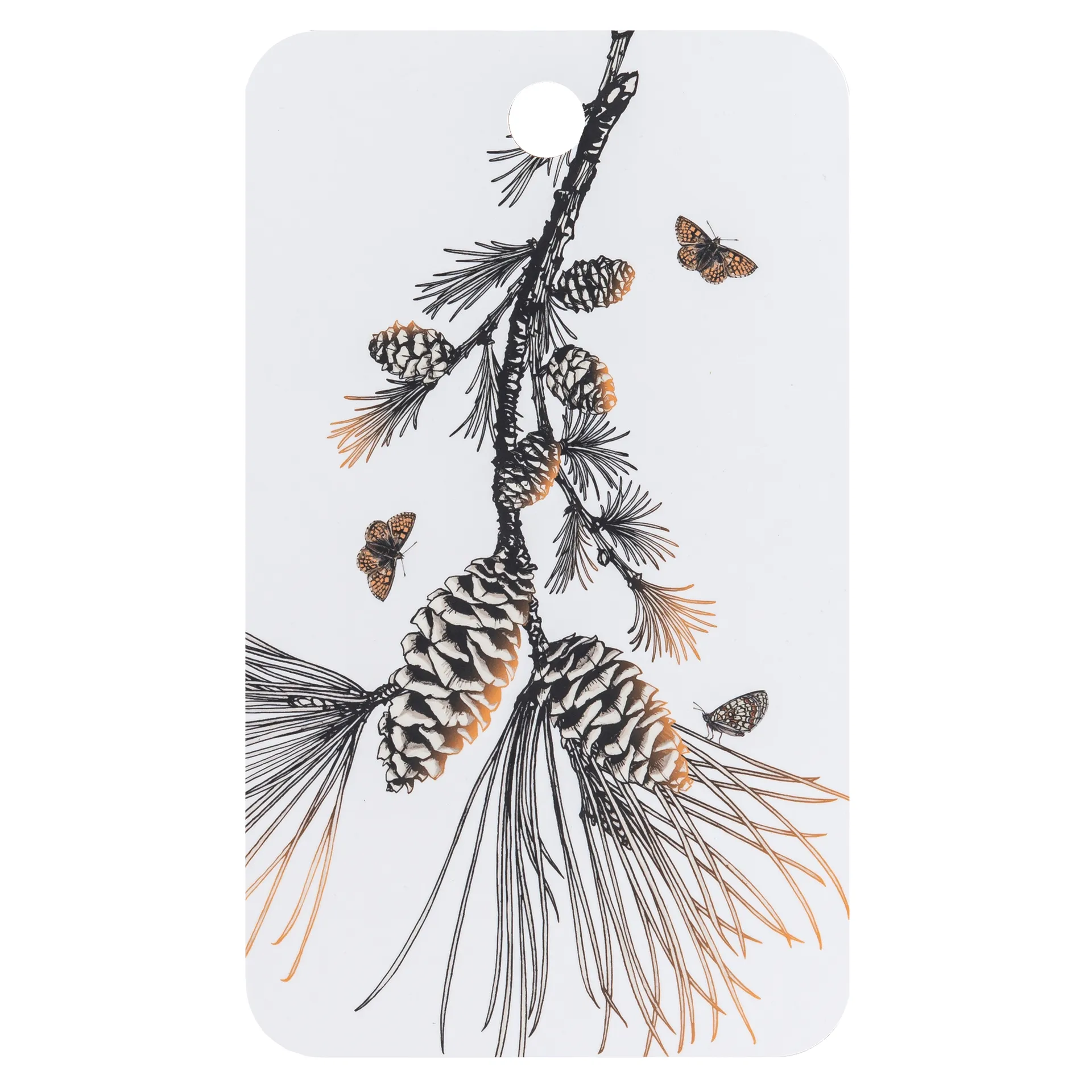 Pine Cone カッティングボード 20x34 cm, Cotton white Åry Home | オーリーホーム
