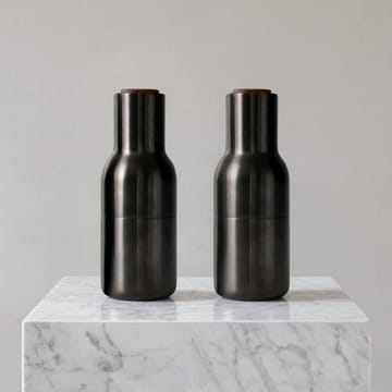 ボトルグラインダー スパイスミル (メタル) 2本セット - Bronzed brass (walnut lid) - Audo Copenhagen | オドー・コペンハーゲン