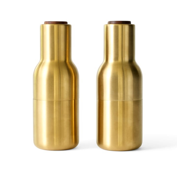 ボトルグラインダー スパイスミル (メタル) 2本セット, Brushed brass (walnut lid) Audo Copenhagen | オドー・コペンハーゲン