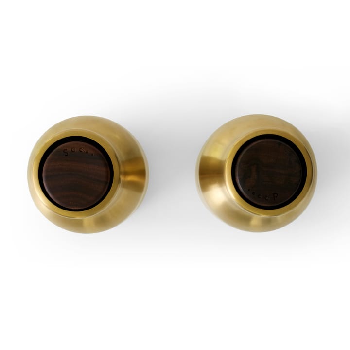 ボトルグラインダー スパイスミル (メタル) 2本セット, Brushed brass (walnut lid) Audo Copenhagen | オドー・コペンハーゲン