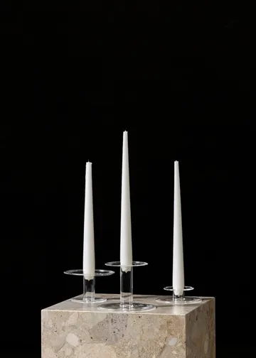 Abacus キャンドルスティック 8.5 cm - Clear - Audo Copenhagen | オドー・コペンハーゲン