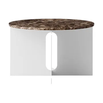 Androgyne サイドテーブル - Emperador marble-brushed steel, Ø65 cm - Audo Copenhagen | オドー・コペンハーゲン