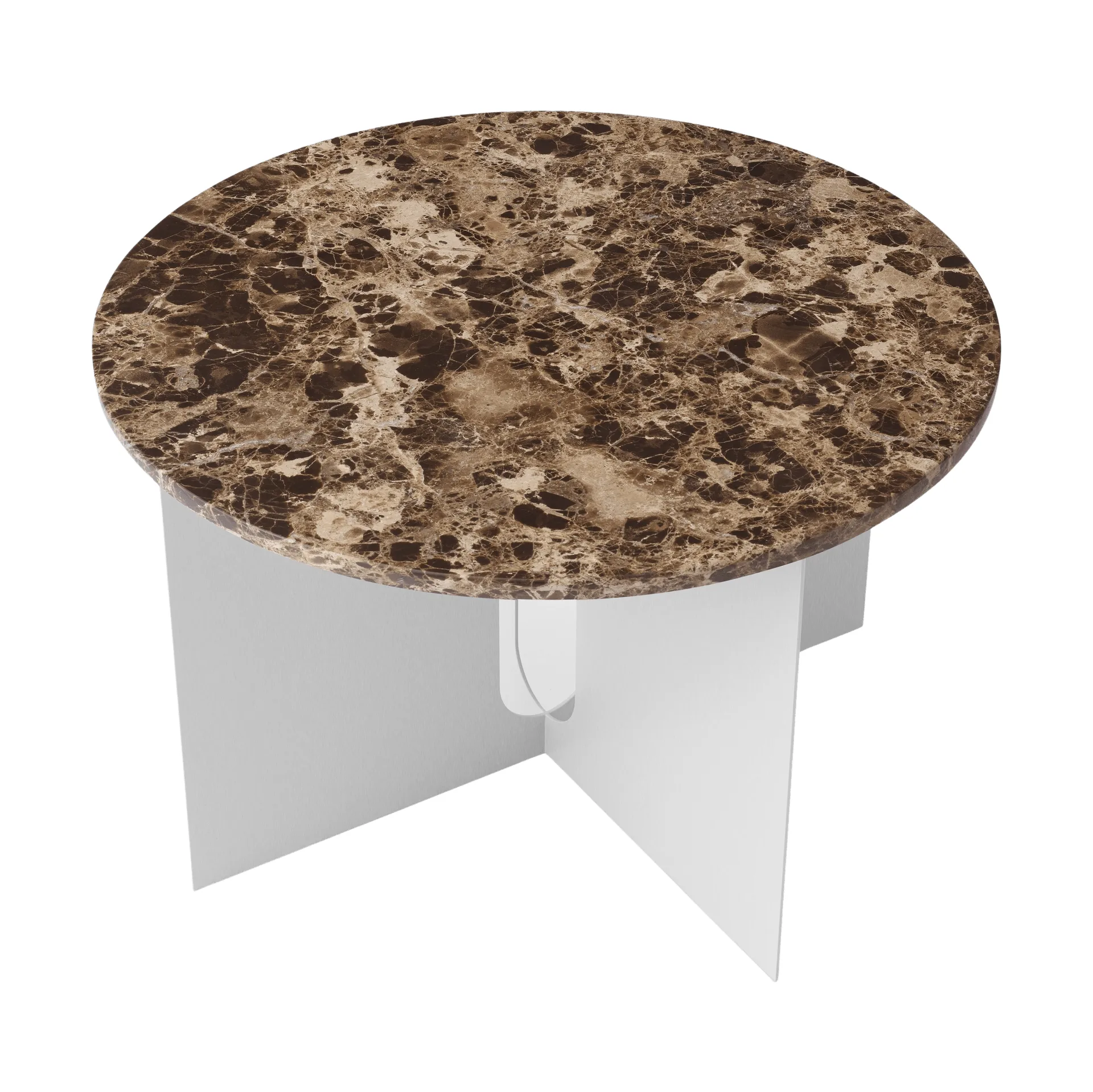 Androgyne サイドテーブル, Emperador marble-brushed steel, Ø65 cm Audo Copenhagen | オドー・コペンハーゲン