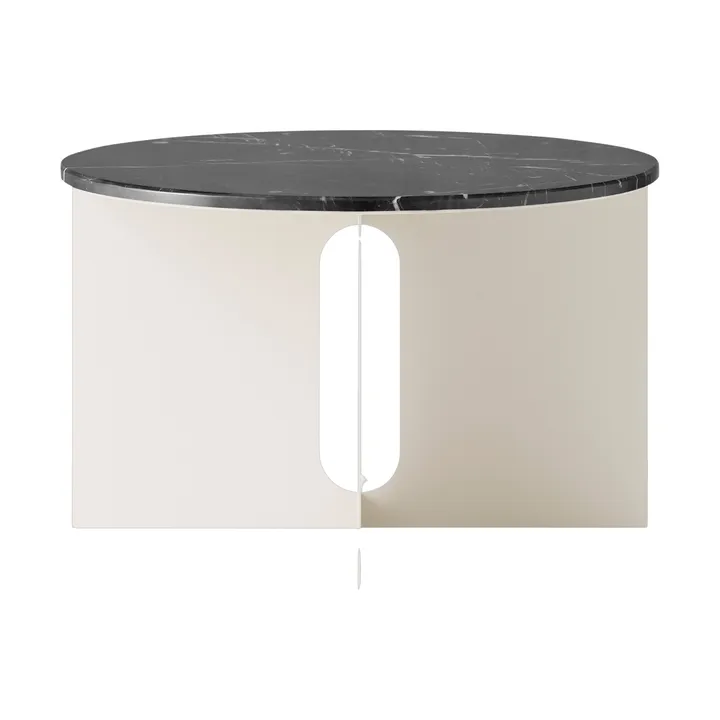 Androgyne サイドテーブル - Nero Marquina 大理石-Ivory スチール、Ø65 cm - Audo Copenhagen | オドー・コペンハーゲン