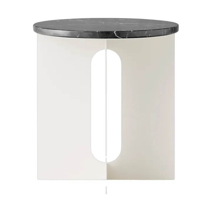 Androgyne サイドテーブル - Nero Marquina marble-ivory steel, Ø42 cm - Audo Copenhagen | オドー・コペンハーゲン