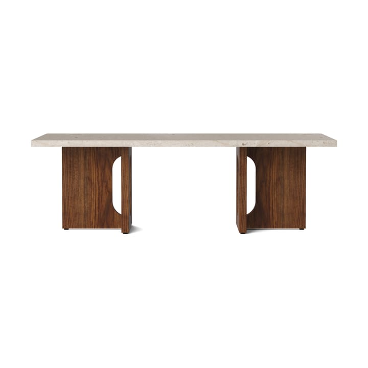 Androgyne ラウンジテーブル, Sand/kunis breccia, walnut legs Audo Copenhagen | オドー・コペンハーゲン