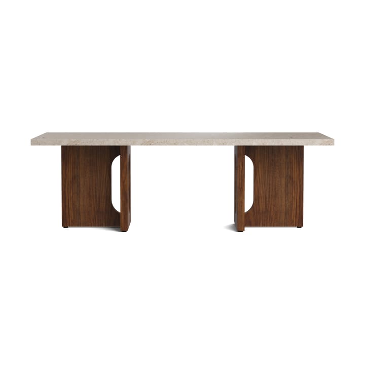 Androgyne ラウンジテーブル, Sand/kunis breccia, walnut legs Audo Copenhagen | オドー・コ�ペンハーゲン