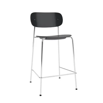 Co Bar Chair バースツール - Black oak-chromed steel, 65 cm - Audo Copenhagen | オドー・コペンハーゲン