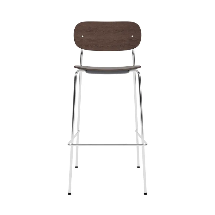 Co Bar Chair バースツール - Dark stained oak-chromed steel, 75 cm - Audo Copenhagen | オドー・コペンハーゲン