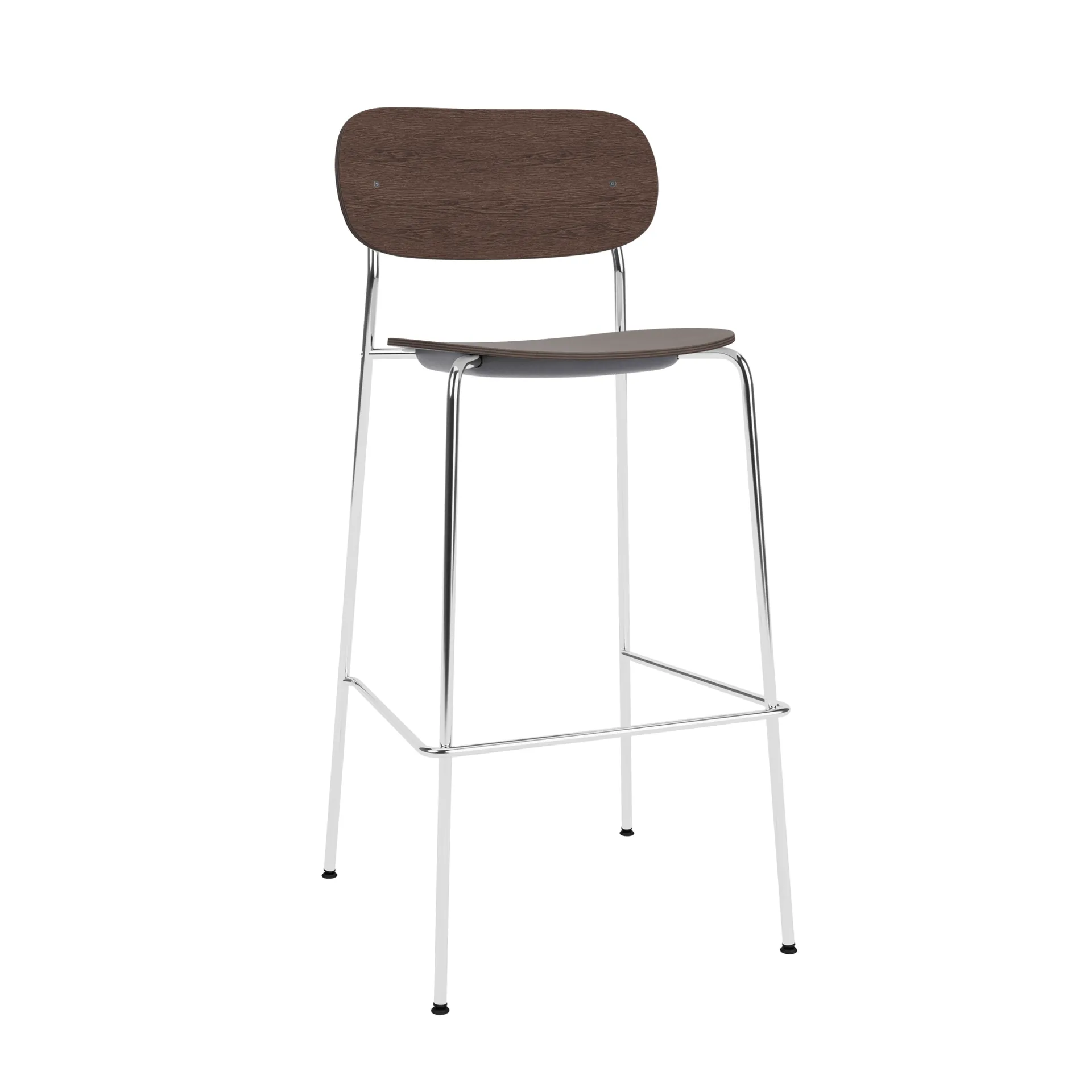 Co Bar Chair バースツール, Dark stained oak-chromed steel, 75 cm Audo Copenhagen | オドー・コペンハーゲン
