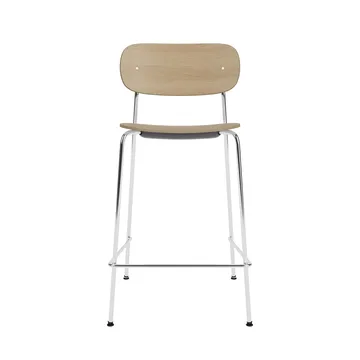 Co Bar Chair バースツール - Oak-chromed steel, 65 cm - Audo Copenhagen | オドー・コペンハーゲン