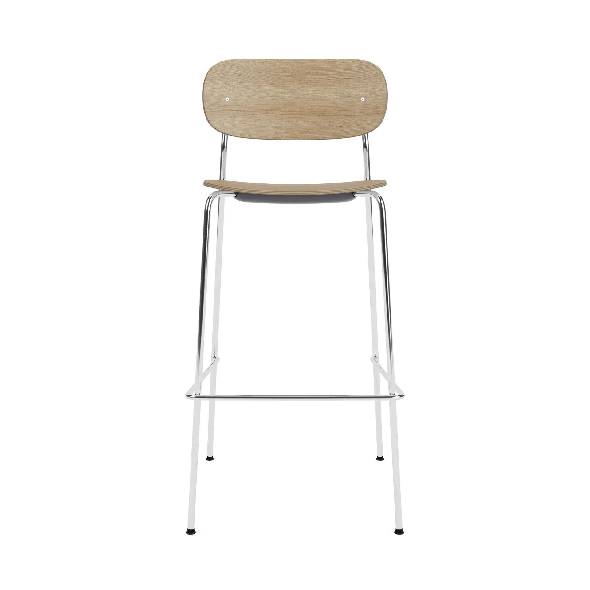 Co Bar Chair バースツール, Oak-chromed steel, 75 cm Audo Copenhagen | オドー・コペンハーゲン