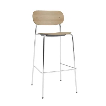 Co Bar Chair バースツール - Oak-chromed steel, 75 cm - Audo Copenhagen | オドー・コペンハーゲン