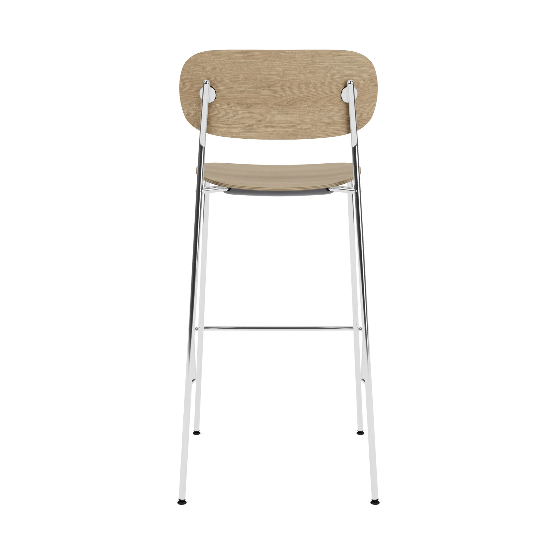 Co Bar Chair バースツール, Oak-chromed steel, 75 cm Audo Copenhagen | オドー・コペンハーゲン