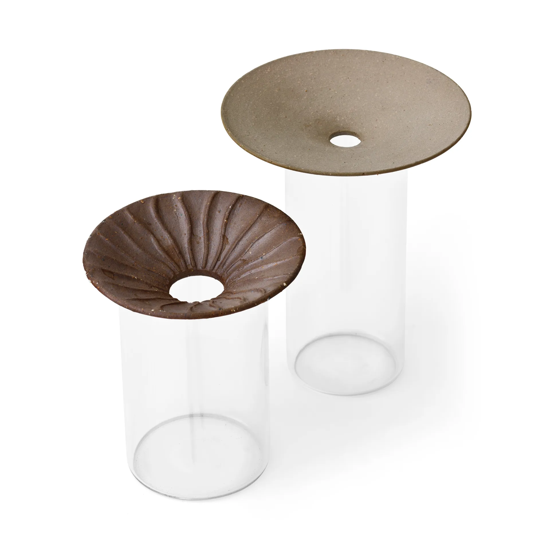 Cresco Propagation 花瓶 2本セット, Brown-clear Audo Copenhagen | オドー・コペンハーゲン