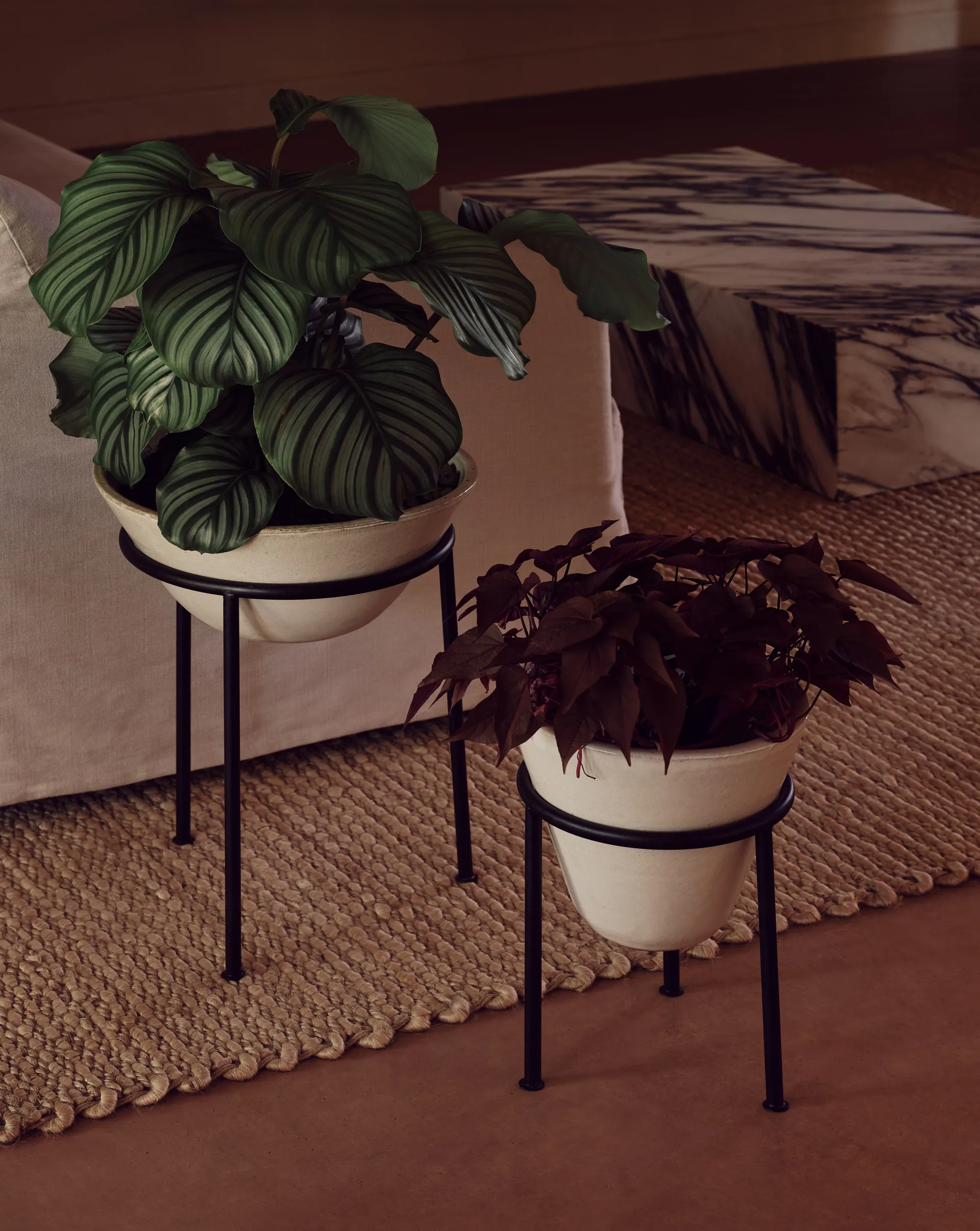 Daiza 植木鉢 with st Ø25x35 cm, Ivory Audo Copenhagen | オドー・コペンハーゲン