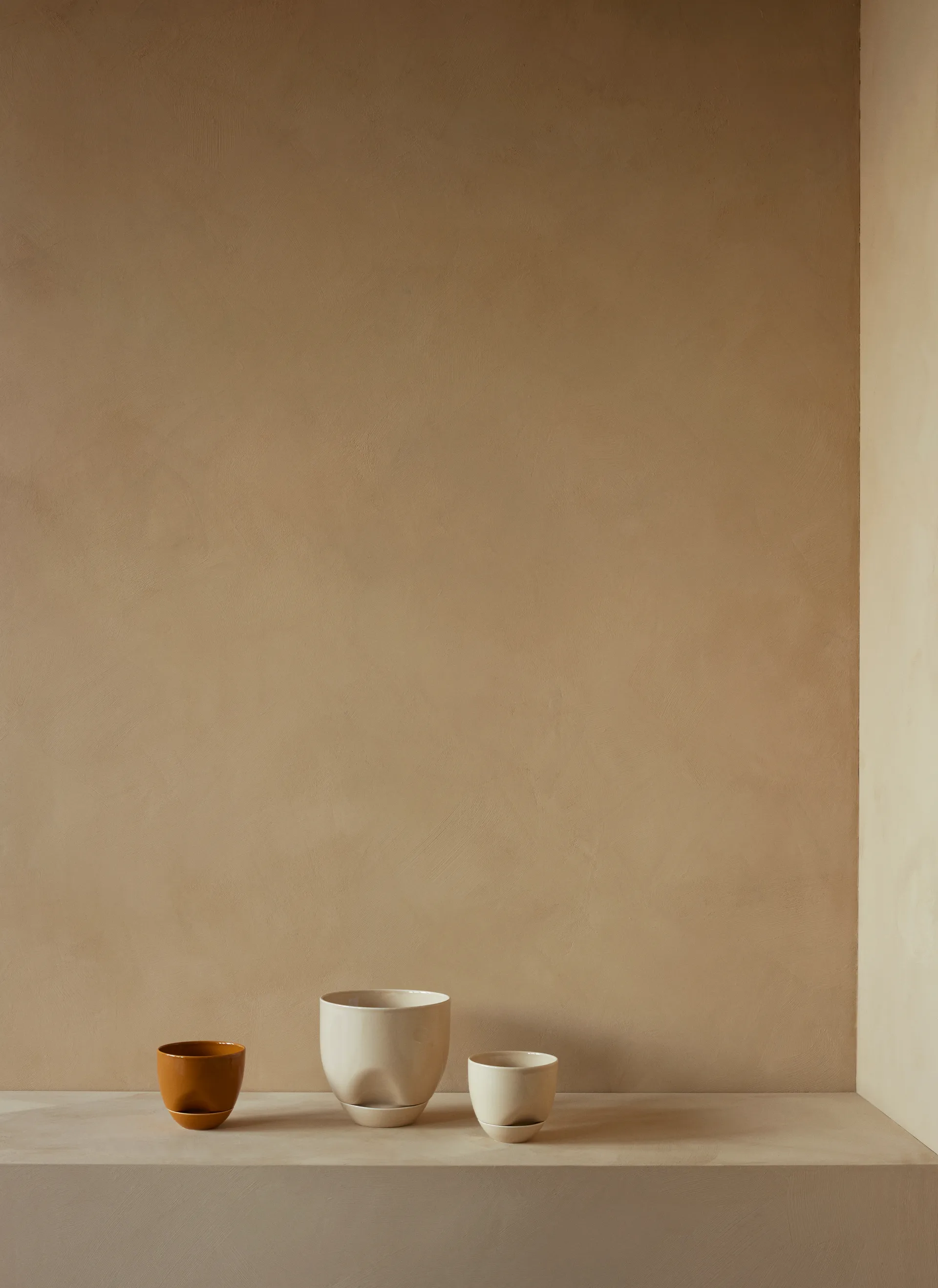 Hydrous 植木鉢 Ø12 cm, Ochre Audo Copenhagen | オドー・コペンハーゲン