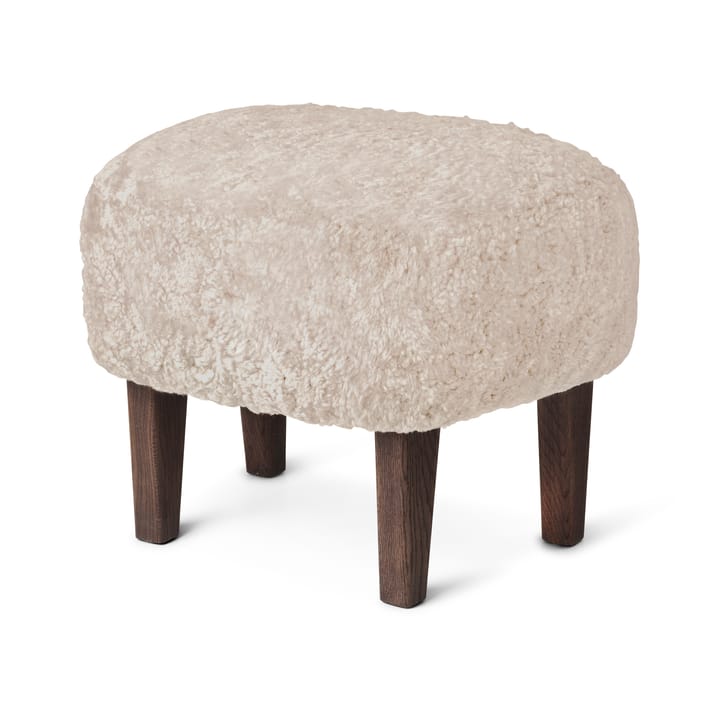 Ingeborg オットマン, Sheep skin moonlight-legs in smoked oak Audo Copenhagen | オドー・コペンハーゲン
