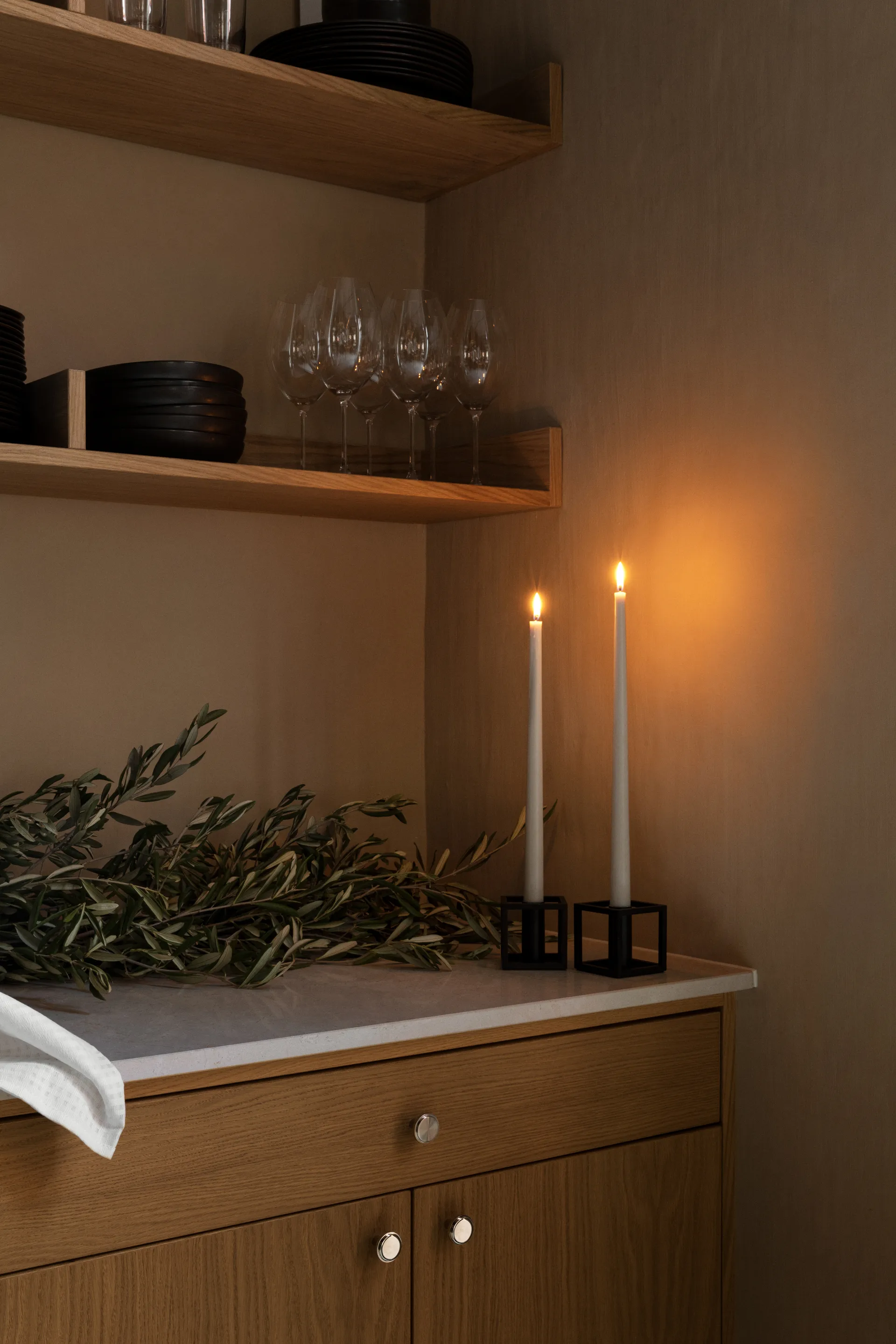 Kubus 1 キャンドル ホルダー, black Audo Copenhagen | オドー・コペンハーゲン