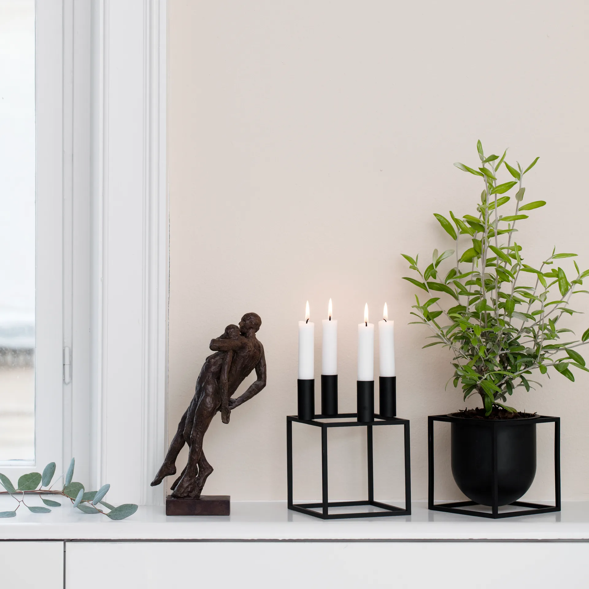 Kubus 植木鉢 14 cm, Black Audo Copenhagen | オドー・コペンハーゲン