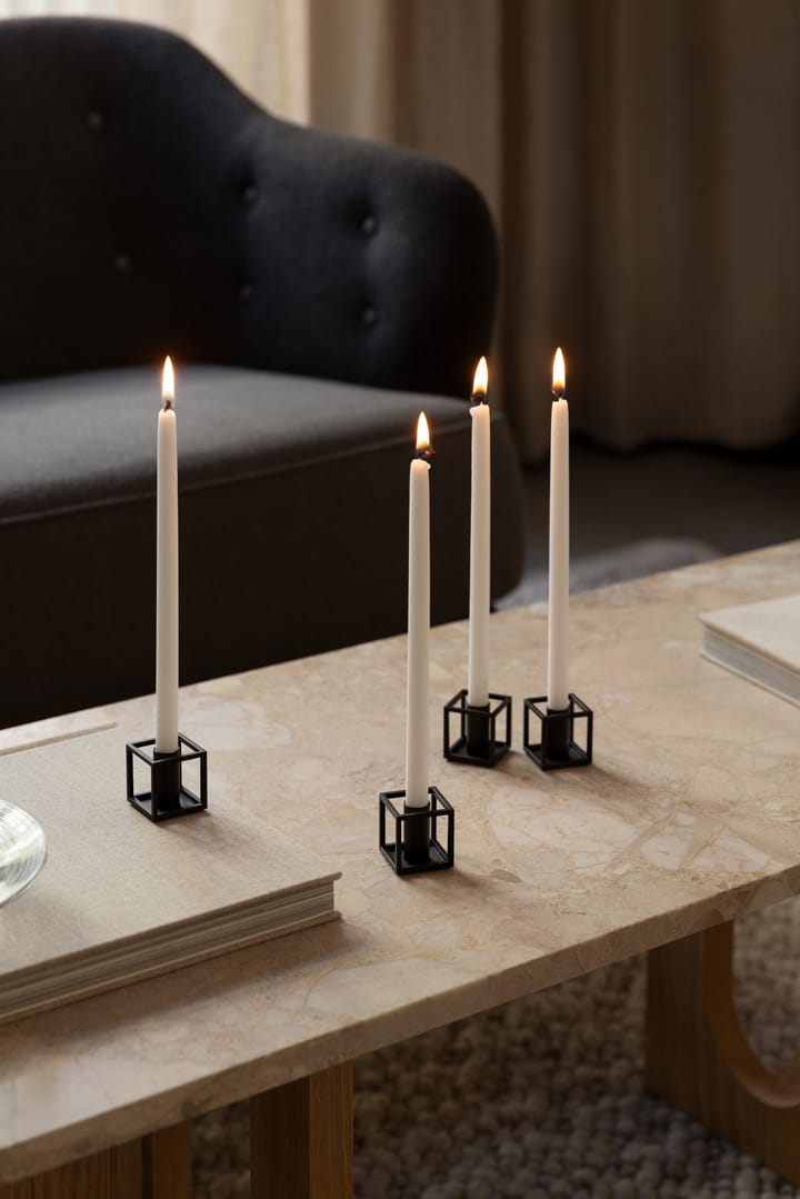 Kubus マ�イクロキャンドルホルダー 2パック, Black Audo Copenhagen | オドー・コペンハーゲン